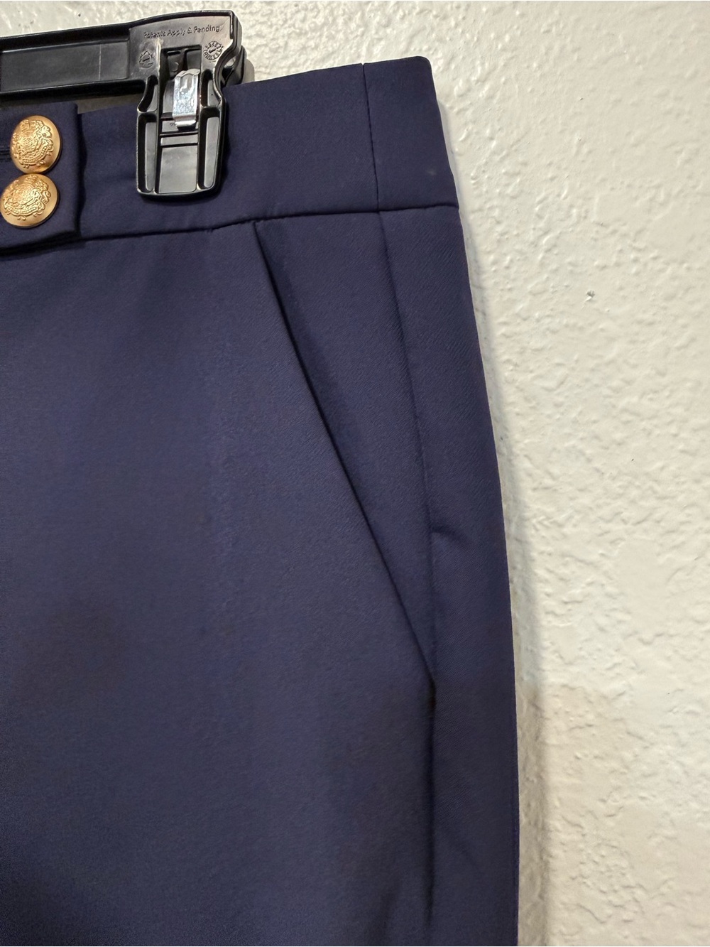 Quince Scuba Slim Ankle Pants navy blue sz 12 - Picture 6 of 10